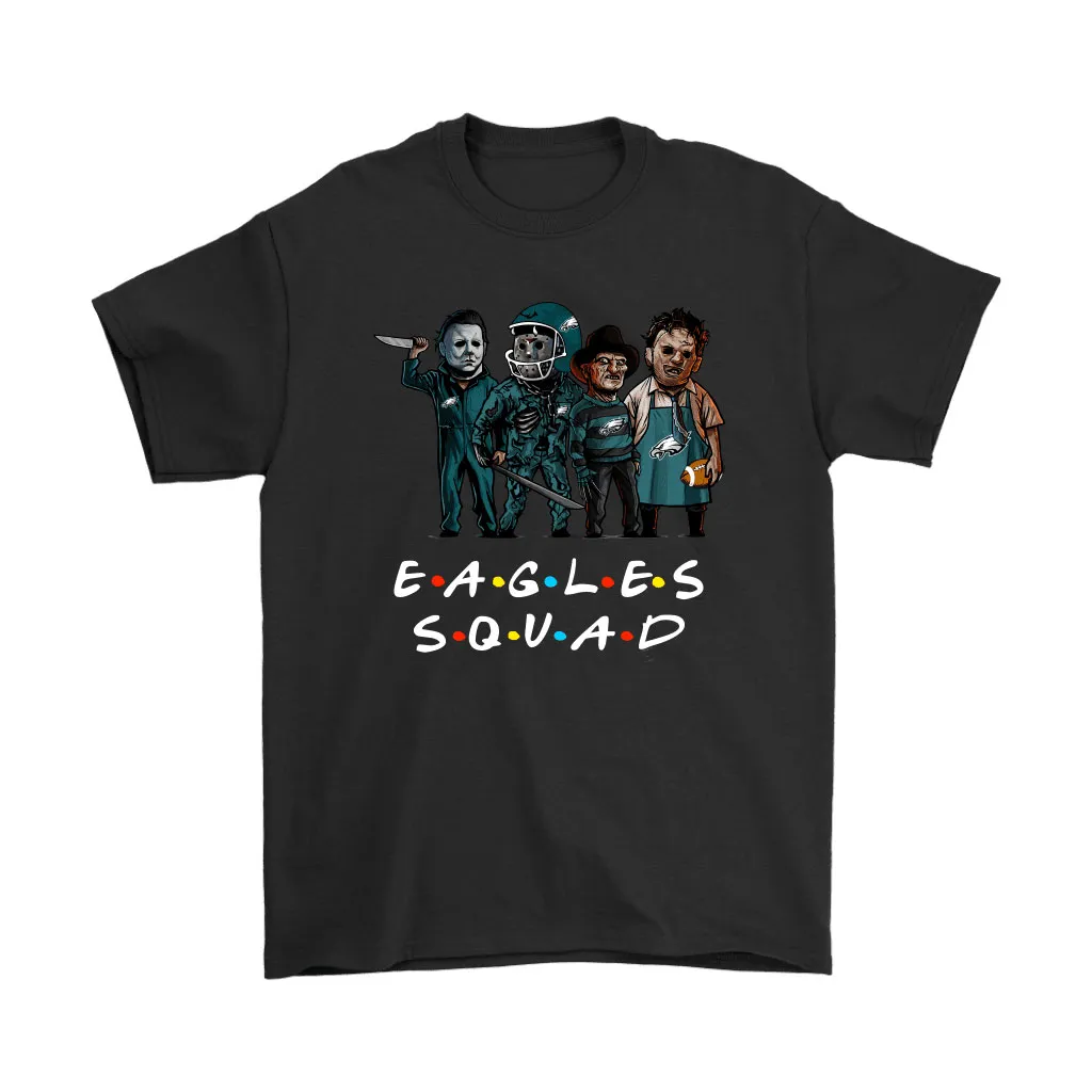 The Philadelphia Eagles Squad Horror Killers Friends Nfl Men Women T-shirt, Hoodie, Sweatshirt