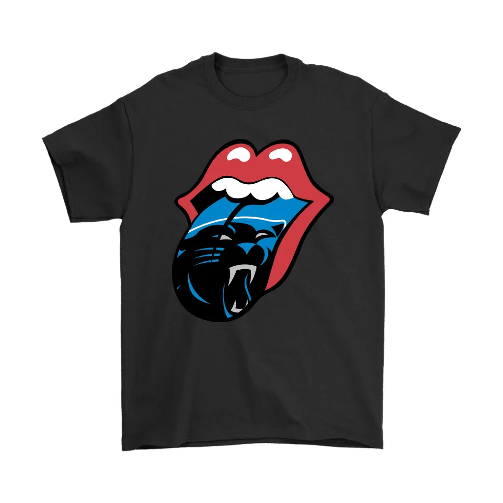 The Rolling Stones Logo X Carolina Panthers Mashup Nfl Men Women T-shirt, Hoodie, Sweatshirt