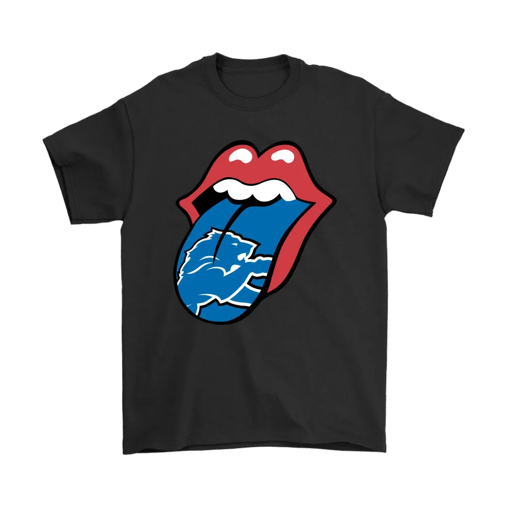 The Rolling Stones Logo X Detroit Lions Mashup Nfl Men Women T-shirt, Hoodie, Sweatshirt