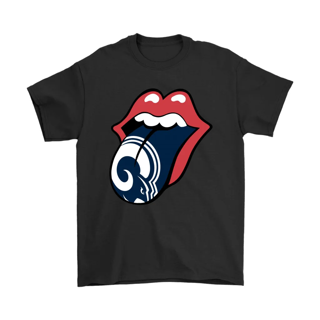 The Rolling Stones Logo X Los Angeles Rams Mashup Nfl Men Women T-shirt, Hoodie, Sweatshirt