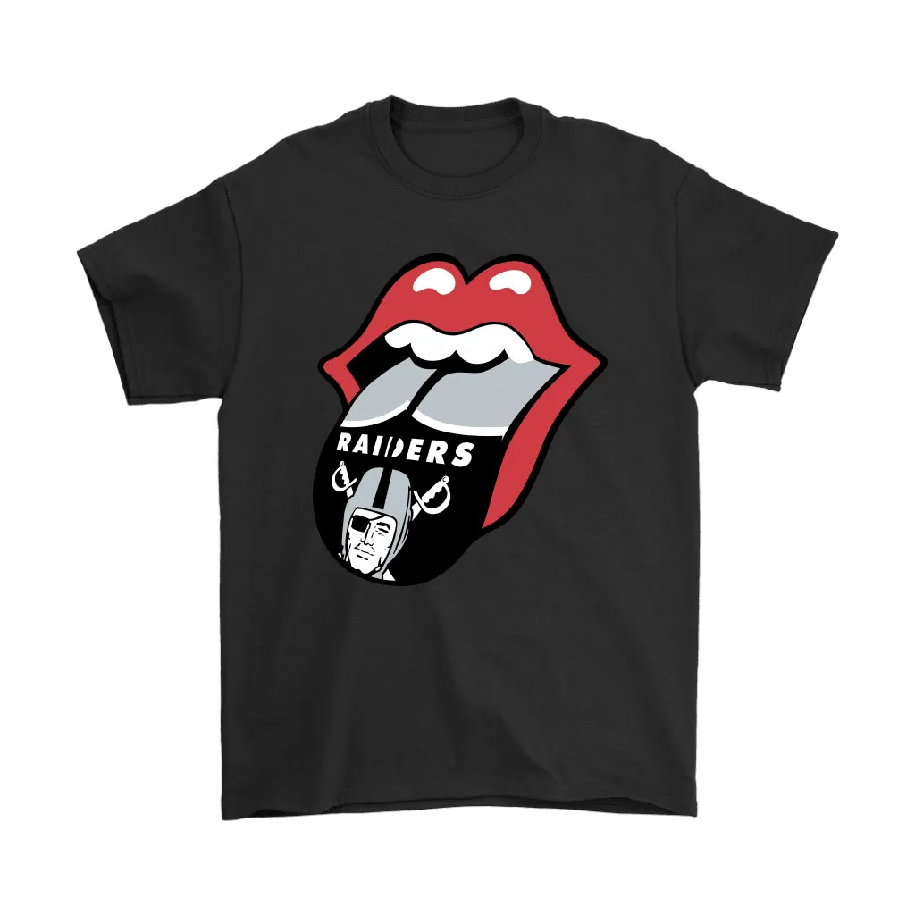 The Rolling Stones Logo X Oakland Raiders Mashup Nfl Men Women T-shirt, Hoodie, Sweatshirt