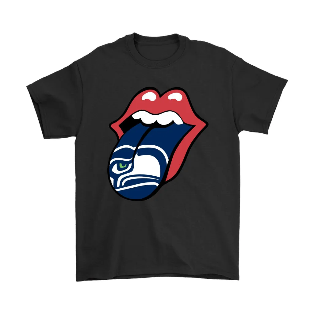 The Rolling Stones Logo X Seattle Seahawks Mashup Nfl Men Women T-shirt, Hoodie, Sweatshirt