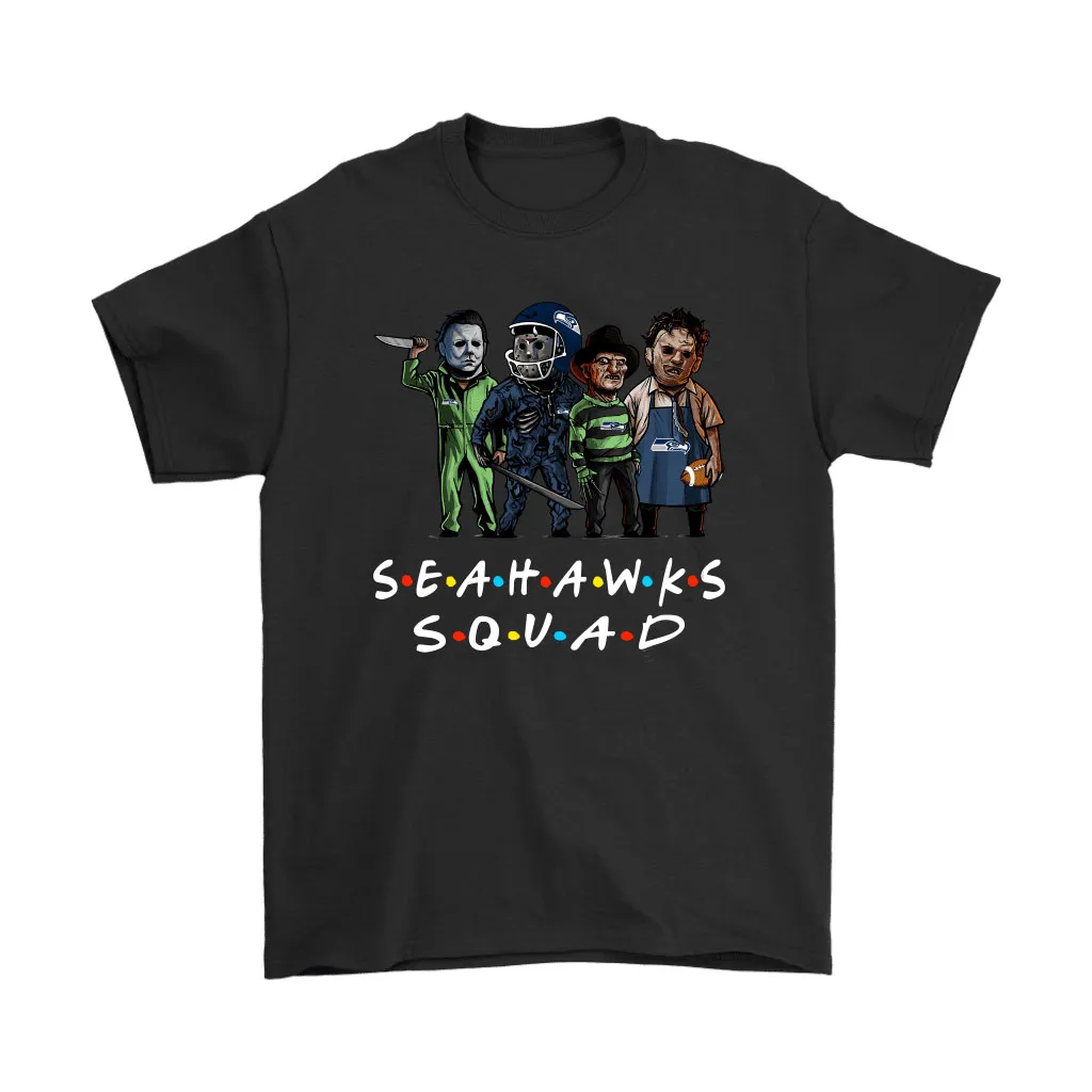 The Seattle Seahawks Squad Horror Killers Friends Nfl Men Women T-shirt, Hoodie, Sweatshirt