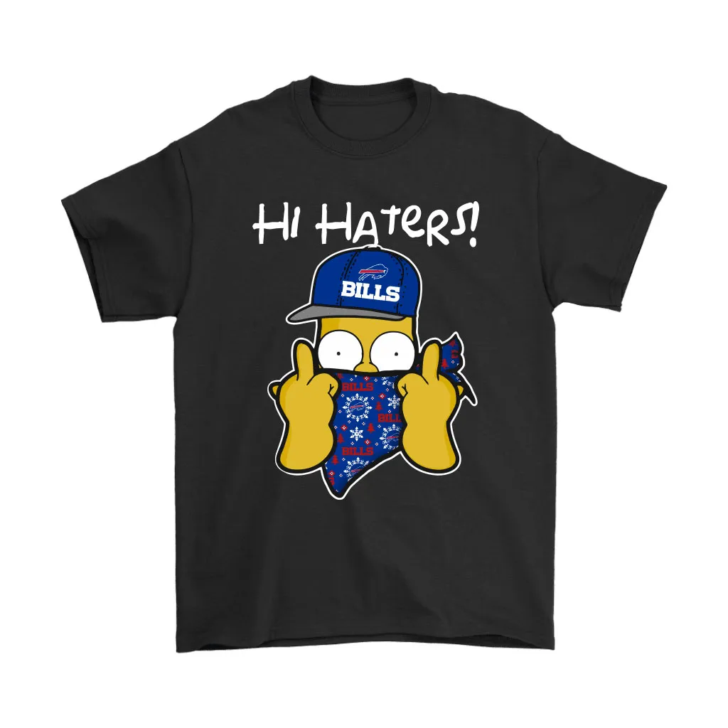 The Simpsons Christmas Gangster Hi Hater Buffalo Bills Men Women T-shirt, Hoodie, Sweatshirt