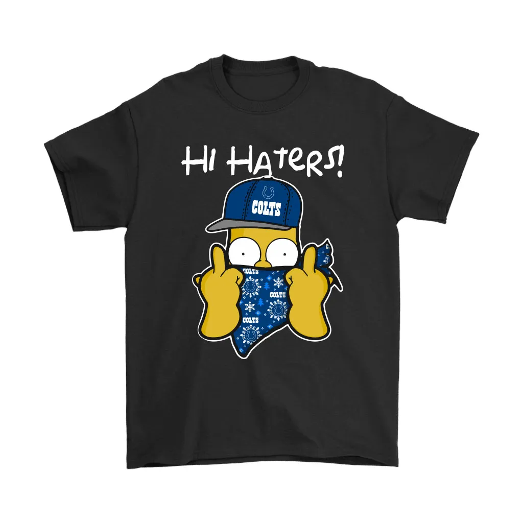 The Simpsons Christmas Gangster Hi Hater Indianapolis Colts Men Women T-shirt, Hoodie, Sweatshirt