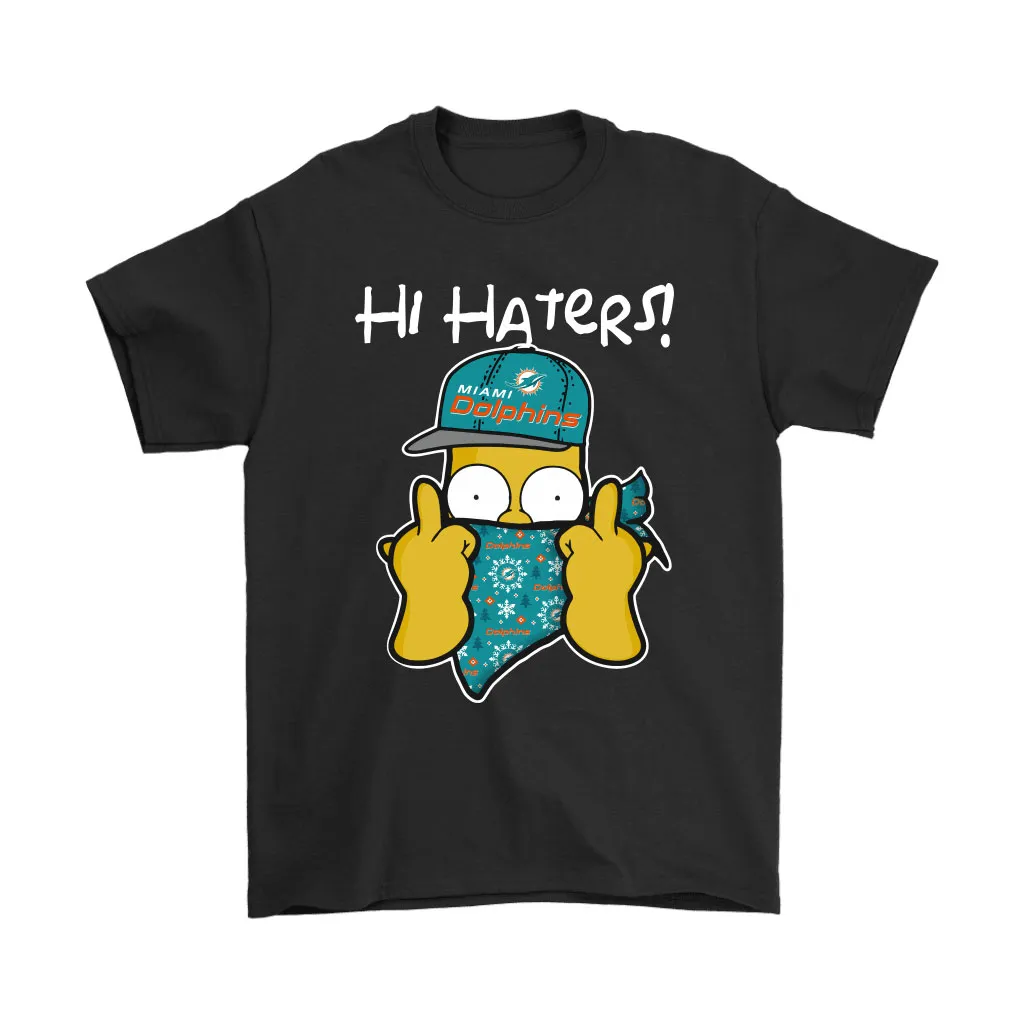 The Simpsons Christmas Gangster Hi Hater Miami Dolphins Men Women T-shirt, Hoodie, Sweatshirt