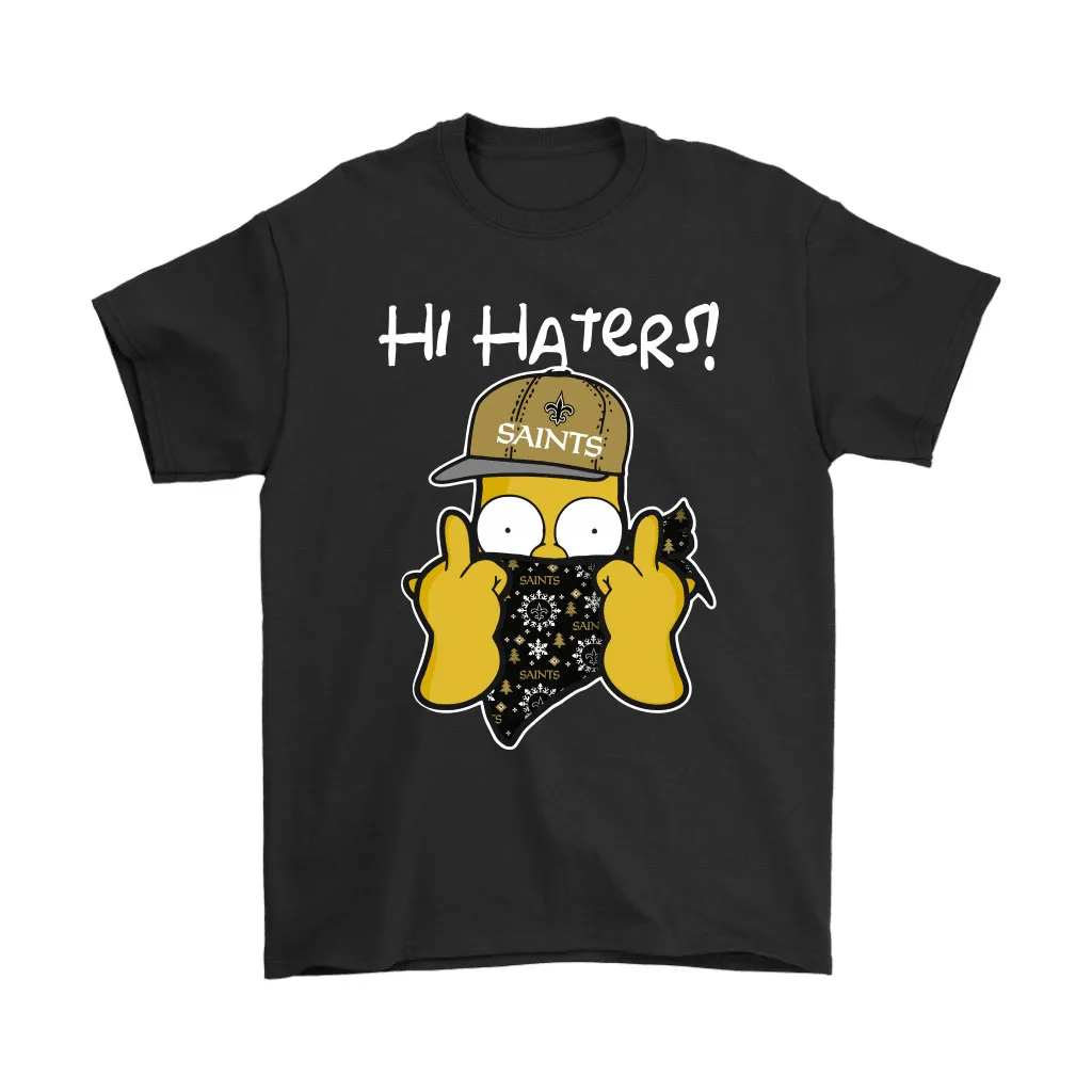 The Simpsons Christmas Gangster Hi Hater New Orleans Saints Men Women T-shirt, Hoodie, Sweatshirt